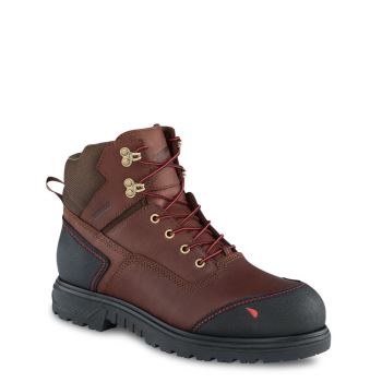 Red Wing Brnr XP 6-inch Waterproof Soft Toe Werkschoenen Heren DonkerBruin - 454